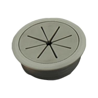 Imagem de NonMiFyR Ilhós para cabos de mesa Tampa para furos de cabos Escondedor de fios Organizador para gerenciamento e ocultação de Ilhós flexíveis para mesa, Cinza Profundo