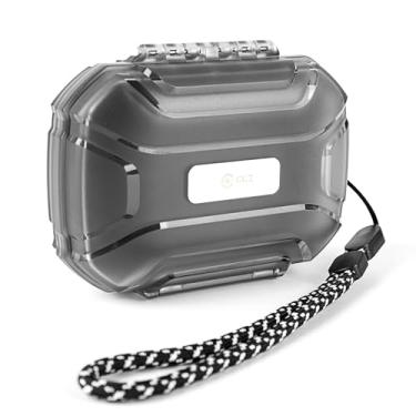Imagem de YINYOO Capa rígida IEM, capa para fone de ouvido, capa impermeável à prova de choque para DC01 Pro, zar, Castor, edx pro, Tangzu Wan'er, chu 2, aria, Blessing IEM e cabos (preto transparente)