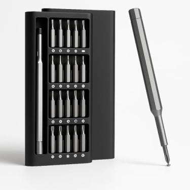 Imagem de Kit Ferramentas de Precisão 24 Peças + Caneta de Alumínio com Estojo | Ideal para Celulares, Notebooks, Óculos, Relógios e Eletrônicos em Geral