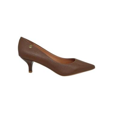 Imagem de Sapato Scarpin Feminino Bico Fino Salto Baixo Vizzano 1122828, Capucci
