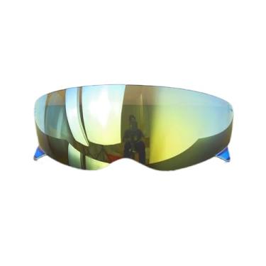 Imagem de BSTOP COVERT Visor Capacete Escudo Faceshield Viseira Capacete Para-brisa Casco Moto Acessórios Peças (Uso Dourado apenas)