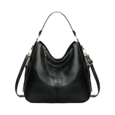 Imagem de Bolsa Crossbody Feminina Grande - Material Sintético, Estilo Vintage e