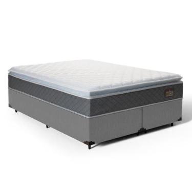 Imagem de Cama Box com Colchão de Espuma D45 Pillow Top Fort Comfort King 193cm 