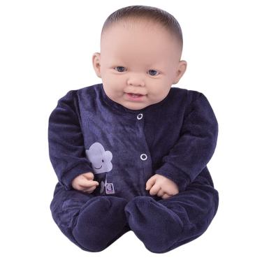 Imagem de Boneco Bebê Coleção Ninos Reborn Com Boca Aberta Cotiplas