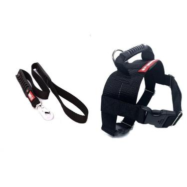 Imagem de Peitoral Tático Com Guia Para Cães - Canadá K9 - Preto - G