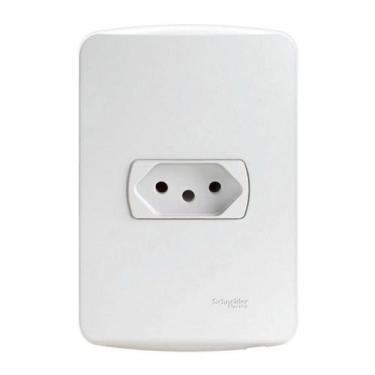 Imagem de Conjunto Tomada 10A 3 Pinos Schneider Miluz