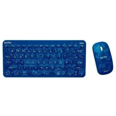 Imagem de Combo Teclado E Mouse Wireless E Bluetooth Harry Potter