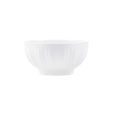 Imagem de Pratos de cerâmica de cor branca pura sob o esmalte, utensílios de mesa requintados de alta temperatura para uso doméstico - traço raso - tigela de 15 cm