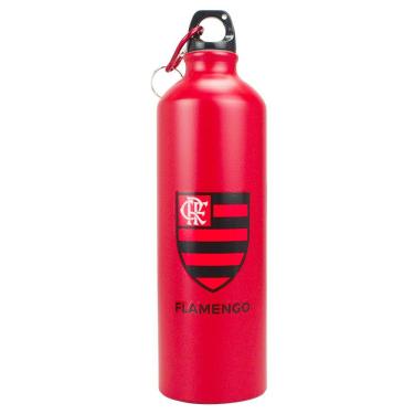 Imagem de Garrafa de Alumínio Flamengo Com Prendedor 750ml