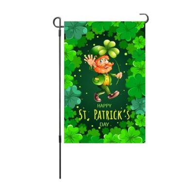 Imagem de StPatricksDayGardenFlagRequiteDouble SideFlagForOutdoorDecorativeGardenFlagForPatioPorchBalconyBackyardLawnHomeDecorationsStPatrickDayRequiteGardenFlags (S25)