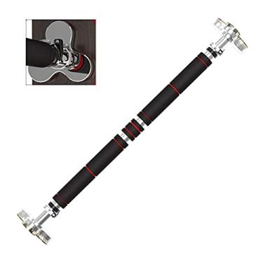 Imagem de Barras de puxar barra horizontal para moldura de porta, barra de queixo com trava de segurança e tapete antiderrapante, equipamento de fitness doméstico, carga 150 kg, ajustável 68-90 cm