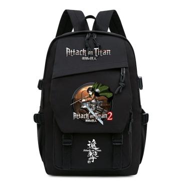 Imagem de Mochila Attacks on Titans Levis Ackermans Cartoon Kids