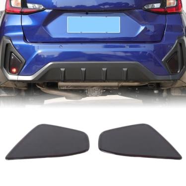 Imagem de YinanIutos Capa de luz traseira de carro compatível com Subaru Crosstrek 2024 2025 Capas protetoras de lanterna traseira fumê capa de acabamento de concha de lente defumada ABS acessórios externos
