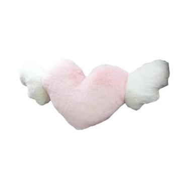 Imagem de Almofada De Pescoço Em Forma De Coração Love Wings Plush Para Apoio De