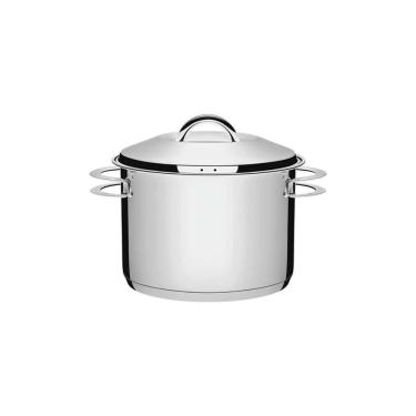 Imagem de Caldeirão Tramontina Solar Em Aço Inox Fundo Triplo Com Tampa E Alças 20 Cm 4,6 L Tramontina