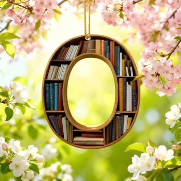 Imagem de Enfeites de Natal A-Z Cristal Pendurado, Enfeites de Árvore de Natal Artesanais com Letra O, Decoração de Carro e Casa - Decoração Artesanal de Acrílico de Natal, Ideias de Troca de Presentes para