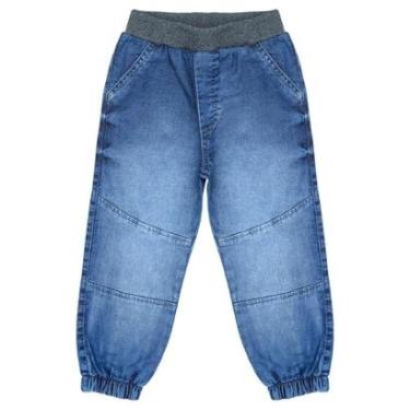 Imagem de Calça Infantil Look Jeans Jogger Jeans - UNICA - P-Masculino