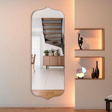 Imagem de Espelho Grande Corpo Inteiro Orgânico 70x170cm - Modelo Bali - REI DOS