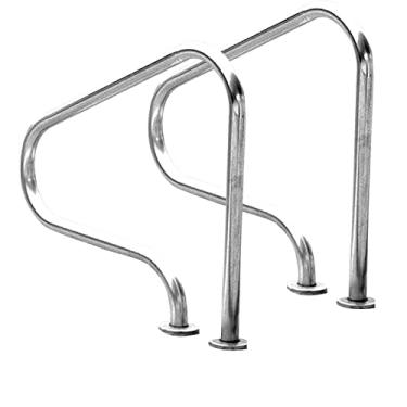 Imagem de KIDYBO Corrimão de piscina corrimão para piscina enterrada corrimão de segurança de piscina fácil de montar trilho de segurança antiderrapante corrimão de água deck trilho de piscina