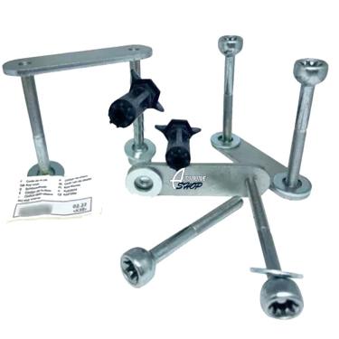 Imagem de Kit Suporte Tipo U Transbike Farad Aluminio C Trava Segredo