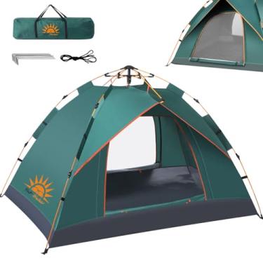 Imagem de New Hawaii Barraca de Camping 2-3 Pessoas Impermeável com Mosquiteiro, Automático Fácil de Monta (Verde)