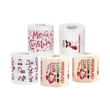 Imagem de Feliz Ano Novo 2026, Papel Higiênico De Natal, Rolos De Papel Para Dec
