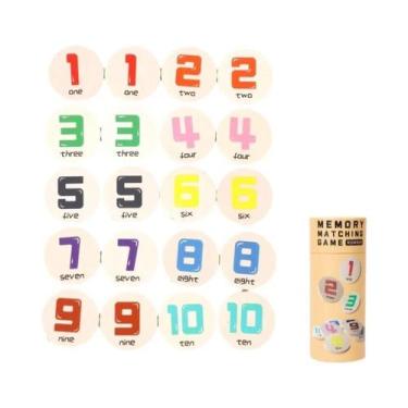 Imagem de Jogo De Memória Colorido De Madeira Com Palitos, Tabuleiro De Xadrez, 