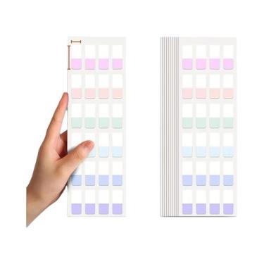 Imagem de Etiquetas Adesivas De Cores Claras 420pcs 3 Tamanhos 6 Cores Escrevíve