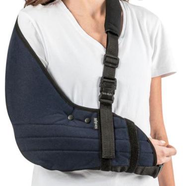 Imagem de Tipoia Estofada Imobilizadora Velpeau - Tamanho M Azul - Hidrolight