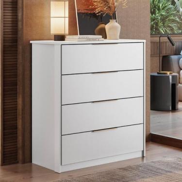 Imagem de Cômoda para Quarto com 4 Gavetas Alia - Demóbile