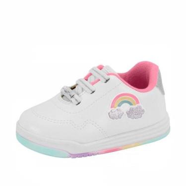 Imagem de Tenis Molekinha Urban Glam REF:2745.202, Branco, Prata, 21