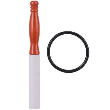 Imagem de Maço para tigela cantante, anéis de vedação de borracha, haste de madeira para acessórios de tigelas de som de cristal