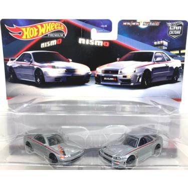 Imagem de Hot Wheels Car Culture Nissans Skyline GT-R (BNR32+BNR34) Silver, Premium 1:64 Scale Double Pack
