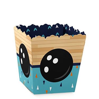Imagem de Big Dot of Happiness Strike Up the Fun – Bowling – Mini caixas de lembranças de festa – Caixas de doces para festas de aniversário ou chá de bebê – Conjunto com 12