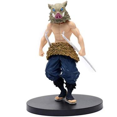 Imagem de Gazaar Kimetsu No Yaiba Mouth Flat Inosuke 16 cm Figura de Ação Desenho Estátua Brinquedos Japonês Ainme Figura Estatueta Modelo Colecionável Ornamentos de Mesa Decoração