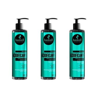 Imagem de Shampoo Haskell Acidificante 300Ml - Kit Com 3Un