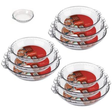 Imagem de 9 Travessas Vidro Forma Filetada 2 De Cada Tamanho Marinex - NADIR FIG