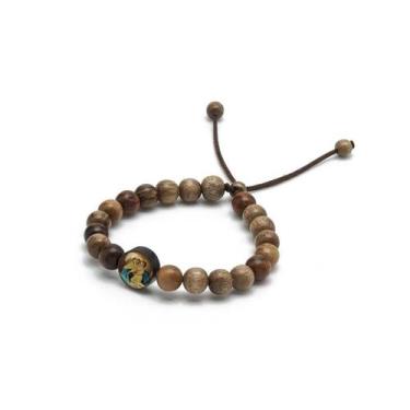 Imagem de Pulseira Mãe Rainha de Madeira Imbuia - Aramon