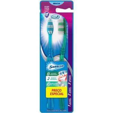 Imagem de Escova Dental Sorriso Tripla Ação 123 2 Unidades