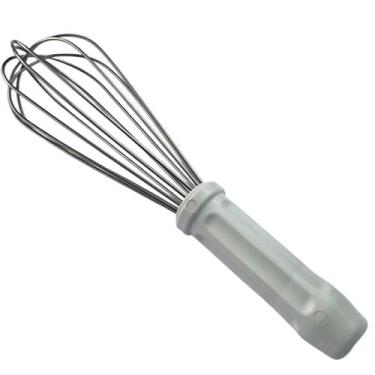Imagem de Batedor tipo pera fue 25cm inox branco batedor de ovos bp-25 - SOLRAC
