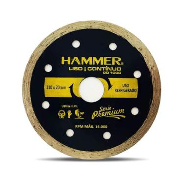Imagem de Disco De Corte Diamantado Liso 110 X 20 Mm Serra Mármore - Hammer, GYD