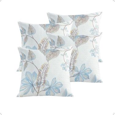 Imagem de Kit 04 Capas Almofada Estampada Line 45 x 45cm Lince Hipercal 180 Fios