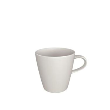 Imagem de Villeroy & Boch Caneca de fabricação Rock Blanc com alça, caneca de café minimalista Maoffrom premium porcelana, lavável na lava-louças, branca