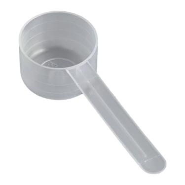 Imagem de ScoopDupe Colher feita para superalimentos em pó de proteína vegana orgânica Orgain, copo medidor, 29,6 cc, livre de BPA, durável, lavável na lava-louças (pacote com 2, transparente, 29,6 cc)