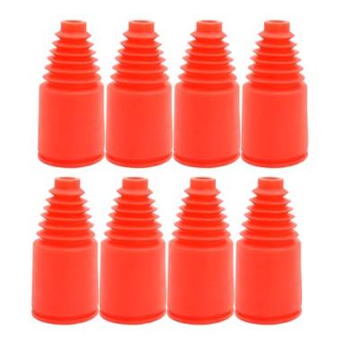 Imagem de Ecoyin Dustproof Sleeves of Dog Bone Half Shaft Rubber Axle Boot 8pcs for 1/5 Rovan Km Hpi Mcd Redcat Rcmk Baja 5b 5t 5sc Truck Rc Car Parts (Red)