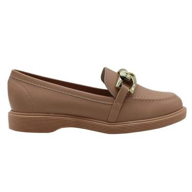 Imagem de Mocassim Loafer Feminino Moleca 5666.110, Nude, 36