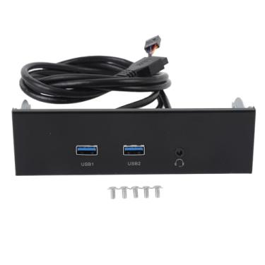 Imagem de Asixxsix Painel frontal USB 3.2 GEN1, adaptador de hub para compartimento de unidade óptica de 5,25 polegadas com 2 portas USB 3.0, para winx 7, 8, 10, 11, 2003, OS X e Linux