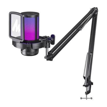 Imagem de Microfone Condensador USB Maono GamerWave - Braço articulado - RGB - DGM20S