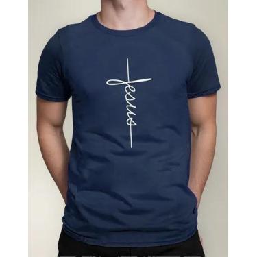 Imagem de Camiseta Camisa Algodão Feminina Masculina Adulto Gospel Moda Evangéli