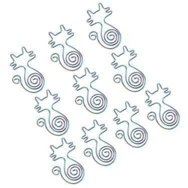 Imagem de Cryfokt Clipes de Papel Fofos Em Forma de Gato 10 Peças de Clipes de Metal Criativos para Notebook de Arquivos Domésticos de Escritório, Leves e Portáteis para Classificação de Documentos, Adequados